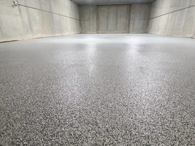 Coated hangar floor in Cleveland, MO