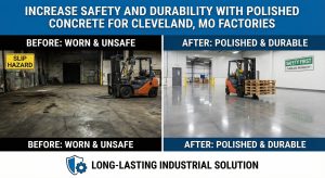 Epoxy Flooring and Concrete Coatings in Belton, MO increase safety and durability with polished concrete for factories min