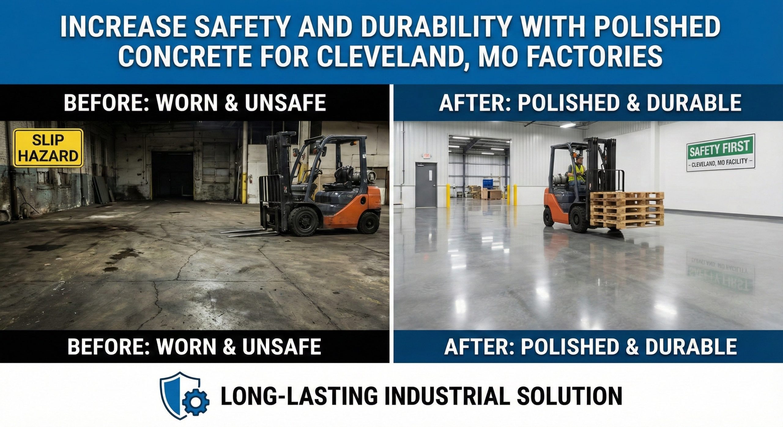 increase safety and durability with polished concrete for factories min
